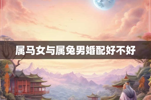 属马女与属兔男婚配好不好