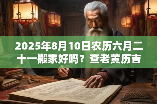 2025年8月10日农历六月二十一搬家好吗？查老黄历吉日吉时