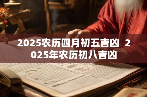 2026农历四月初五吉凶  2026年农历初八吉凶