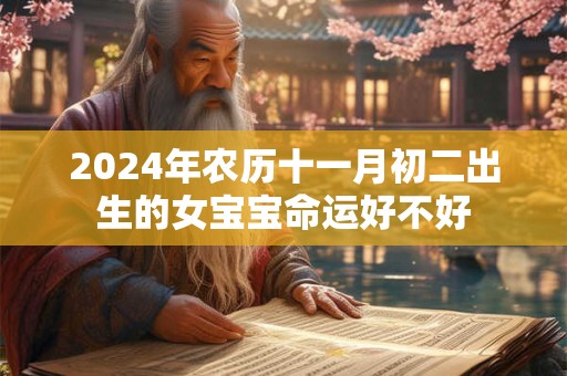 2024年农历十一月初二出生的女宝宝命运好不好
