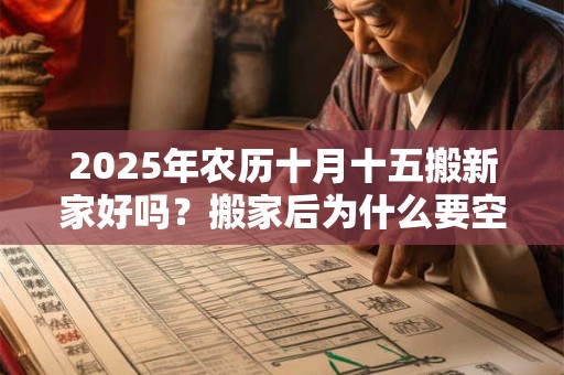 2025年农历十月十五搬新家好吗？搬家后为什么要空三天房？