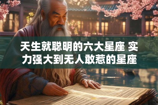 天生就聪明的六大星座 实力强大到无人敢惹的星座