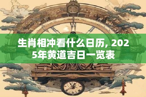 生肖相冲看什么日历, 2025年黄道吉日一览表