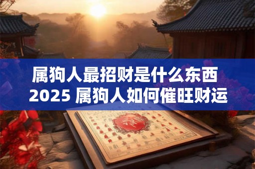 属狗人最招财是什么东西 2025 属狗人如何催旺财运