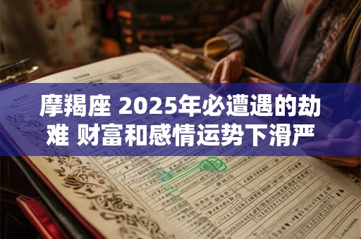 摩羯座 2025年必遭遇的劫难 财富和感情运势下滑严重
