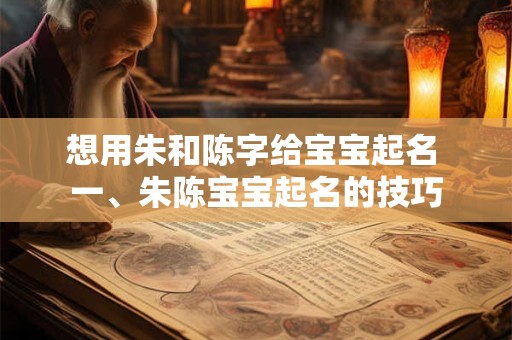 想用朱和陈字给宝宝起名 一、朱陈宝宝起名的技巧