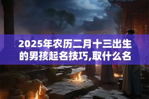 2025年农历二月十三出生的男孩起名技巧,取什么名字好