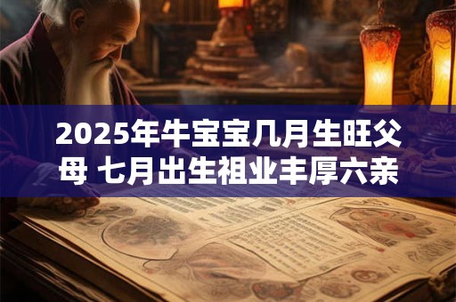 2025年牛宝宝几月生旺父母 七月出生祖业丰厚六亲互助