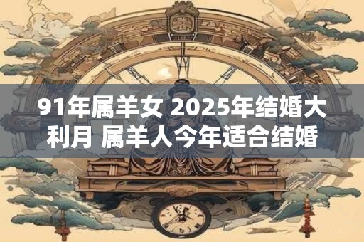 91年属羊女 2025年结婚大利月 属羊人今年适合结婚吗