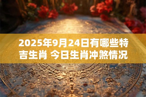 2025年9月24日有哪些特吉生肖 今日生肖冲煞情况