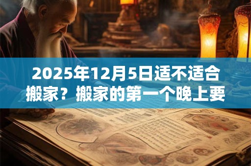 2025年12月5日适不适合搬家？搬家的第一个晚上要住吗？