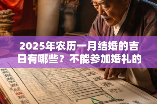 2025年农历一月结婚的吉日有哪些？不能参加婚礼的五类人