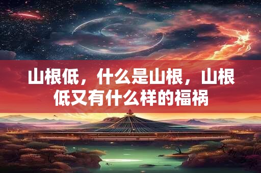 山根低，什么是山根，山根低又有什么样的福祸