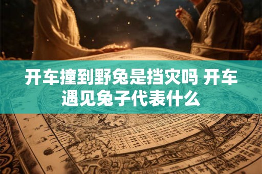 开车撞到野兔是挡灾吗 开车遇见兔子代表什么