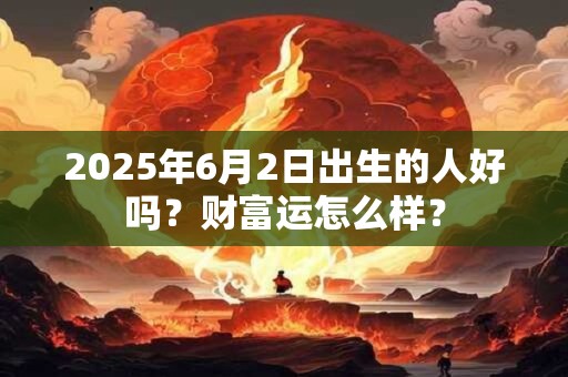 2025年6月2日出生的人好吗?财富运怎么样? 2025年6月2日出生的人好吗?财富运怎么样?