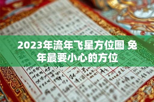 2023年流年飞星方位图 兔年最要小心的方位