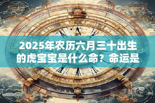 2025年农历六月三十出生的虎宝宝是什么命？命运是好是坏？