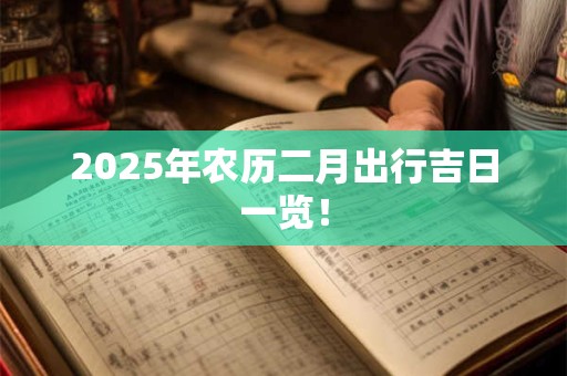 2025年农历二月出行吉日一览! 2025年农历二月出行吉日一览!