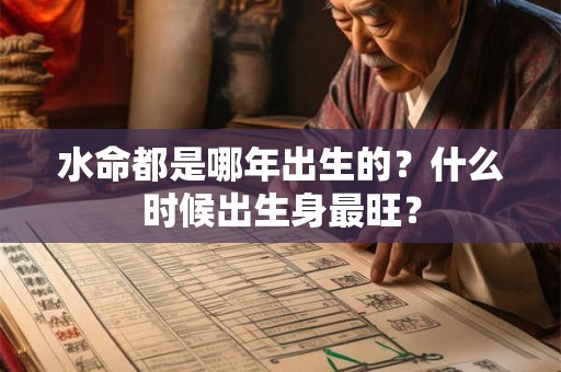 水命都是哪年出生的？什么时候出生身最旺？