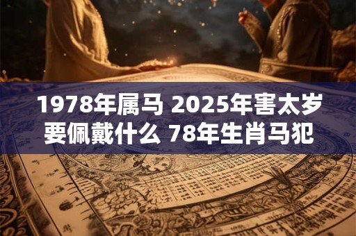 1978年属马 2025年害太岁要佩戴什么 78年生肖马犯太岁怎么化解