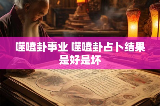 噬嗑卦事业 噬嗑卦占卜结果是好是坏