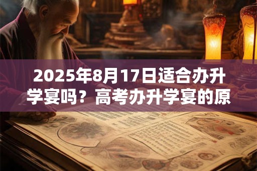 2025年8月17日适合办升学宴吗?高考办升学宴的原因 2025年8月17日适合办升学宴吗?高考办升学宴的原因