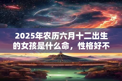 2025年农历六月十二出生的女孩是什么命，性格好不好？