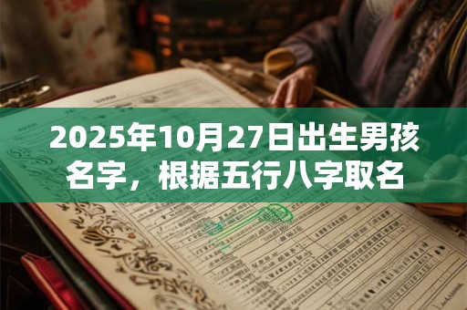 2025年10月27日出生男孩名字，根据五行八字取名