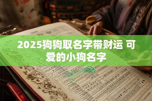 2025狗狗取名字带财运 可爱的小狗名字