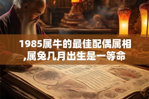 1985属牛的最佳配偶属相,属兔几月出生是一等命