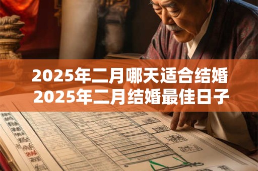 2025年二月哪天适合结婚 2025年二月结婚最佳日子