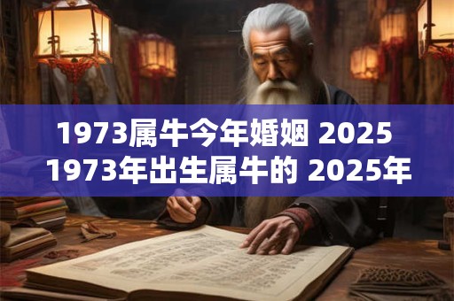 1973属牛今年婚姻 2025 1973年出生属牛的 2025年婚姻走势分析