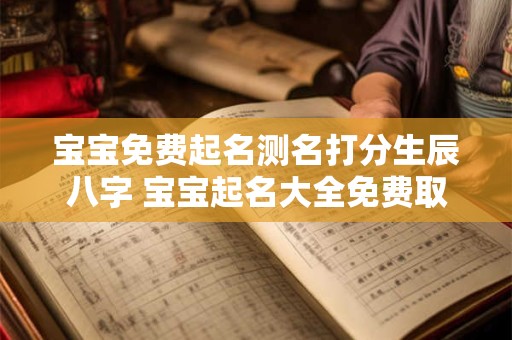 宝宝免费起名测名打分生辰八字 宝宝起名大全免费取名100分