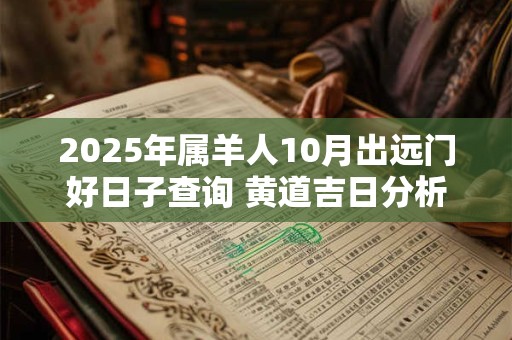2025年属羊人10月出远门好日子查询 黄道吉日分析