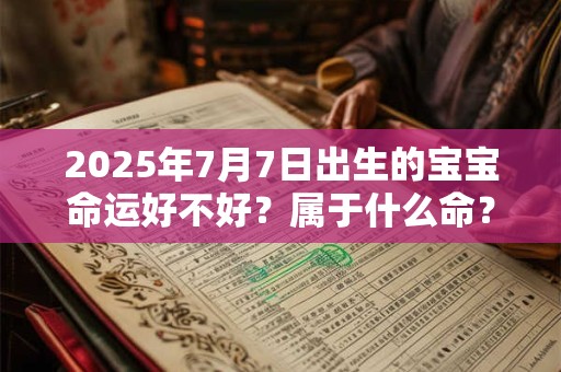 2025年7月7日出生的宝宝命运好不好？属于什么命？