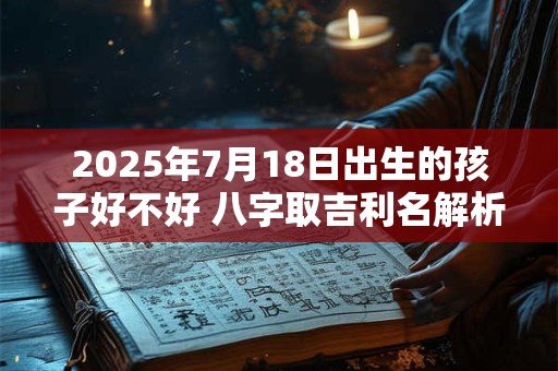 2025年7月18日出生的孩子好不好 八字取吉利名解析