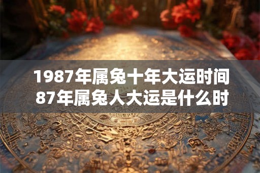 1987年属兔十年大运时间 87年属兔人大运是什么时候