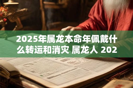 2025年属龙本命年佩戴什么转运和消灾 属龙人 2025年适合哪些饰品