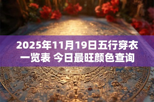 2025年11月19日五行穿衣一览表 今日最旺颜色查询
