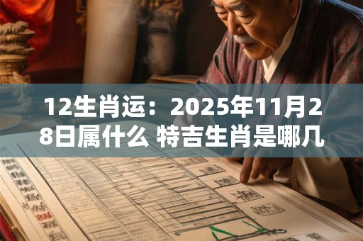 12生肖运：2025年11月28日属什么 特吉生肖是哪几个