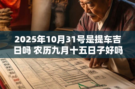 2025年10月31号是提车吉日吗 农历九月十五日子好吗