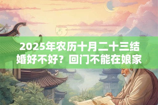 2025年农历十月二十三结婚好不好？回门不能在娘家过夜吗？