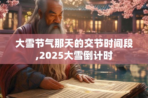 大雪节气那天的交节时间段,2025大雪倒计时