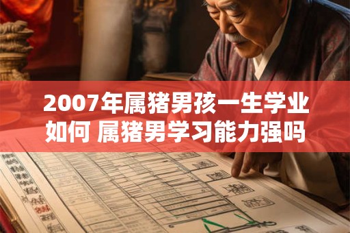 2007年属猪男孩一生学业如何 属猪男学习能力强吗