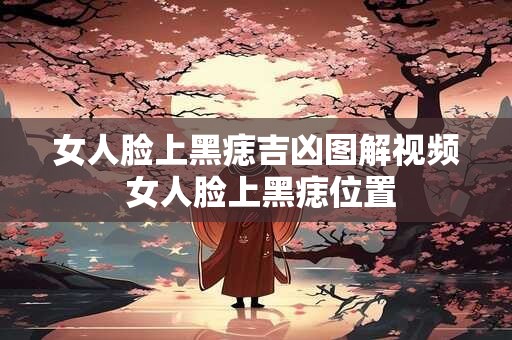 女人脸上黑痣吉凶图解视频 女人脸上黑痣位置