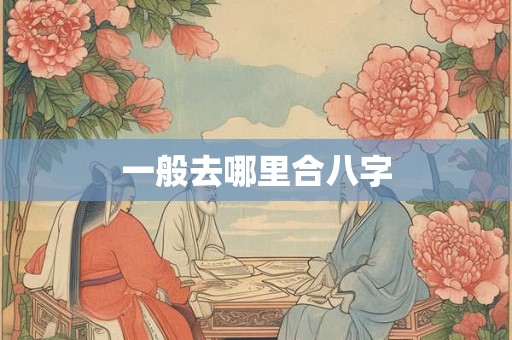 一般去哪里合八字