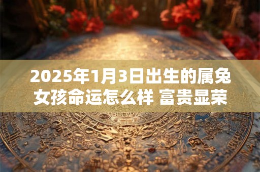 2025年1月3日出生的属兔女孩命运怎么样 富贵显荣胸怀磊落
