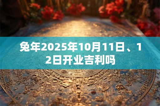 兔年2025年10月11日、12日开业吉利吗