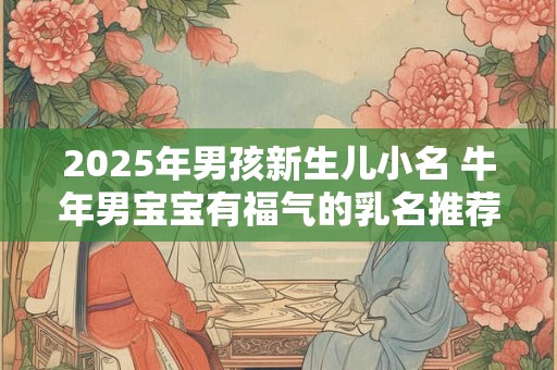 2025年男孩新生儿小名 牛年男宝宝有福气的乳名推荐