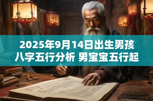 2025年9月14日出生男孩八字五行分析 男宝宝五行起名大全
